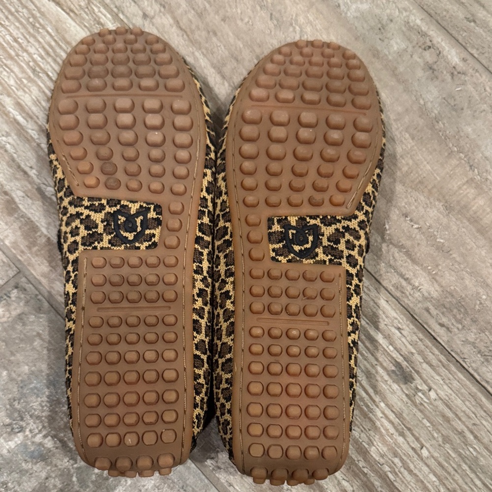 Rothy’s Leopard Print Loafers with Red Interior - Picture 3 of 5